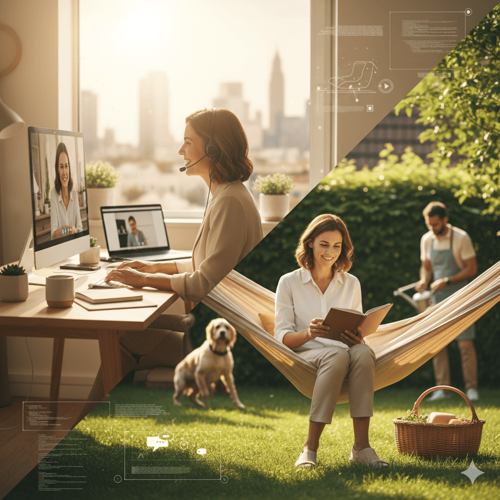 Remote work: a new way to work and live in 2025.